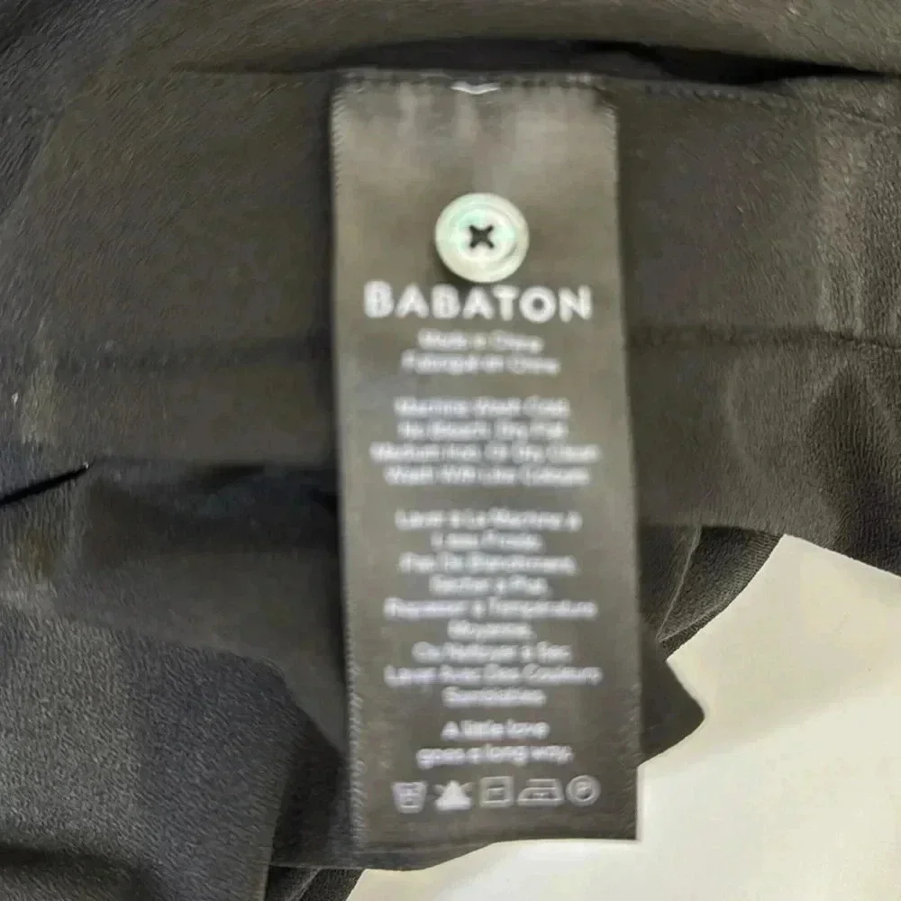 Aritzia Babaton Women's Black Dennen Shirt Size Large - Picture 5 of 6